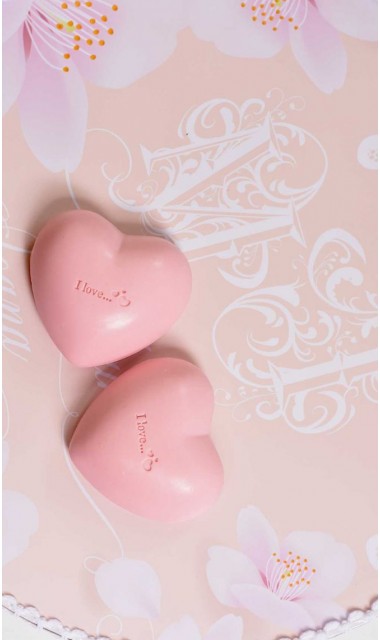 Trusou de botez somon cu alb cu broderie sand pentru fetite Elegant Monogram Peach 2